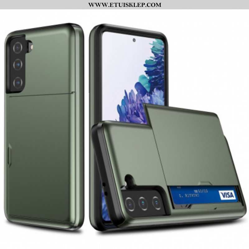 Etui do Samsung Galaxy S21 5G Posiadacz Karty Z Zamkiem Błyskawicznym